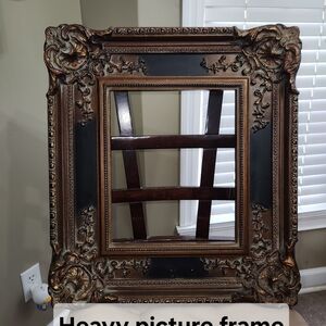 Ornate Brown and Black Picture Frame